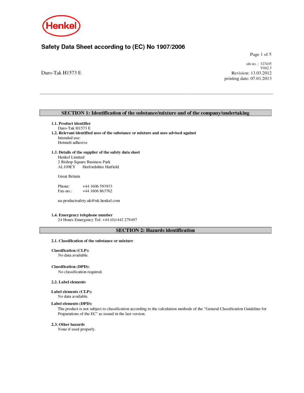 BONDERITE C -MC X MAINTENANCE CLEANER known as P3 -X MSDS Download