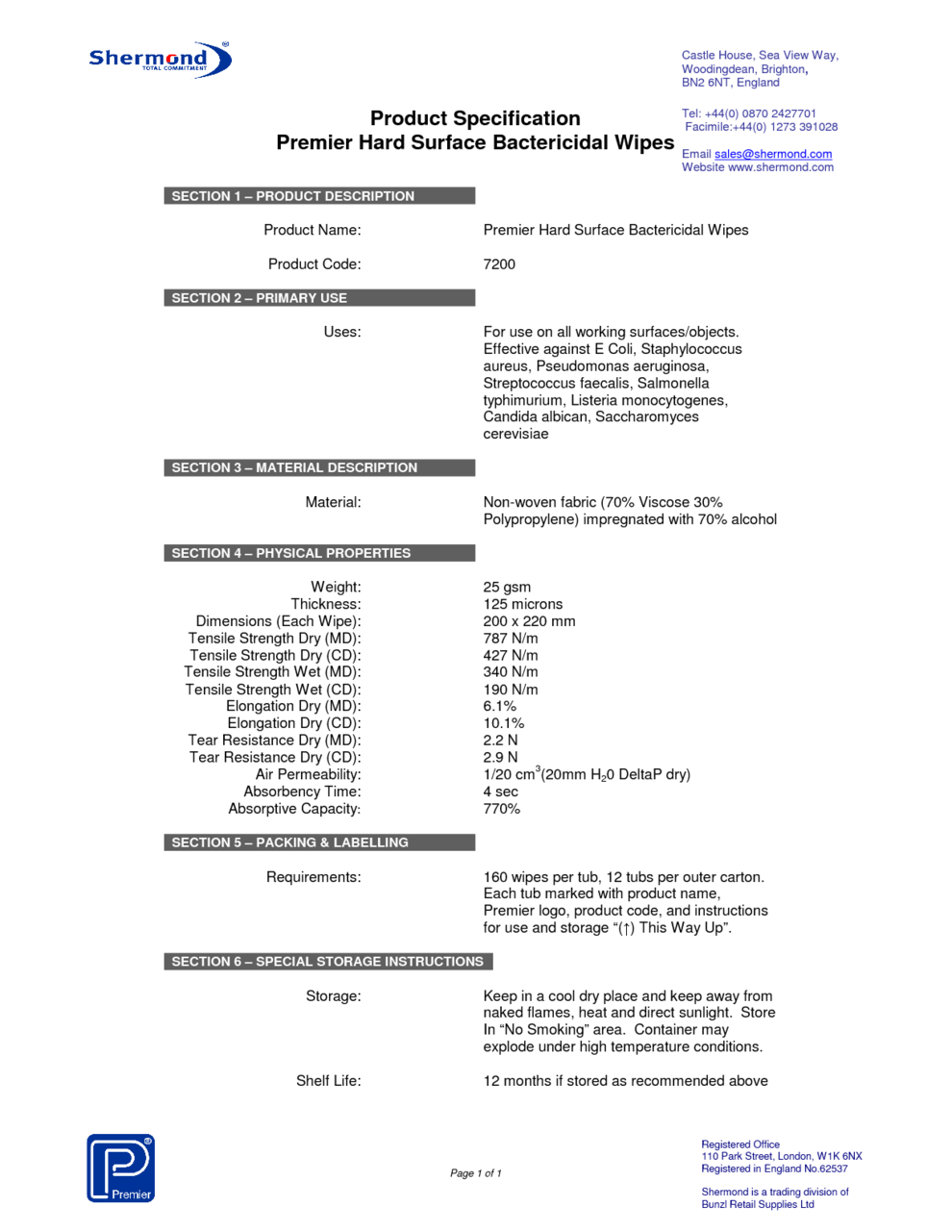 msds alcohol swabs