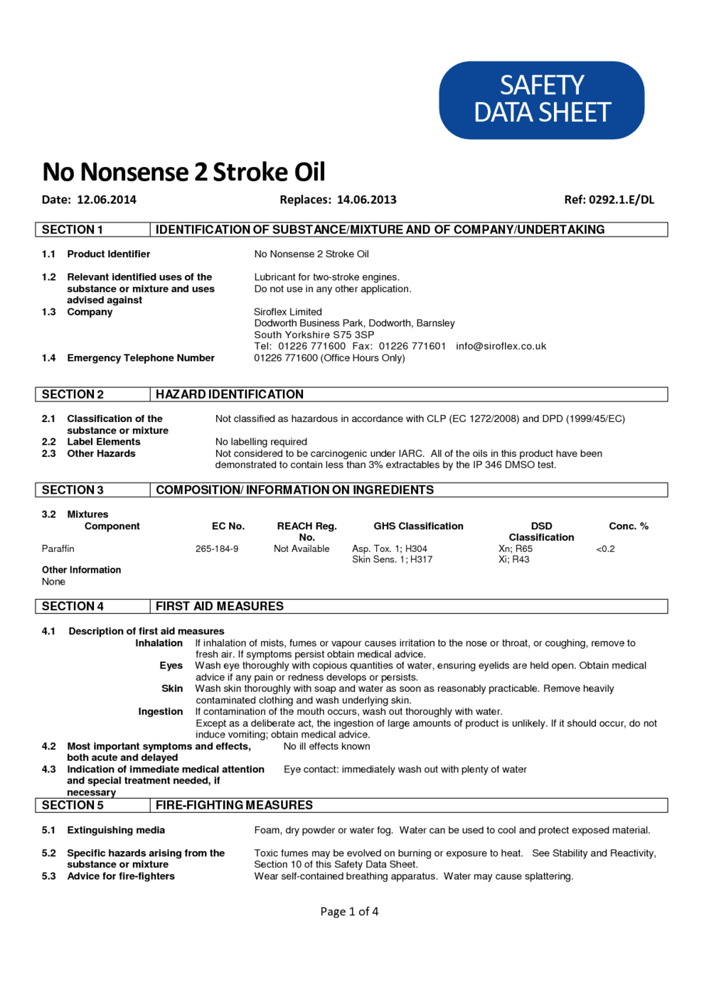 Engine Oil MSDS PDF, 55 OFF www.elevate.in