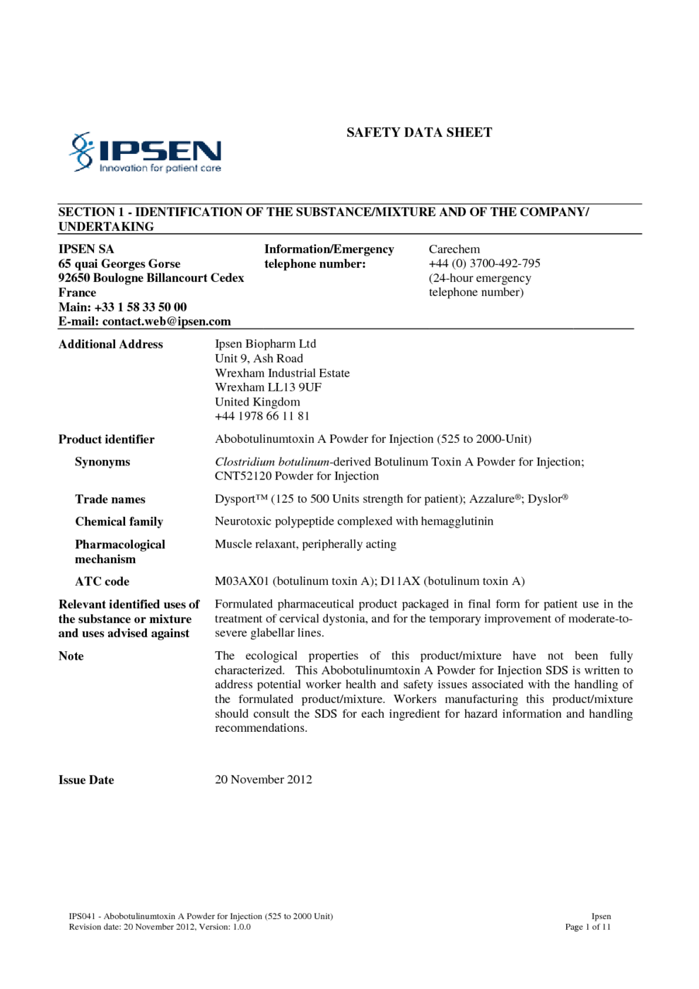 Zinc Bromide 77 w/w Optical Nuclear Grade MSDS Download