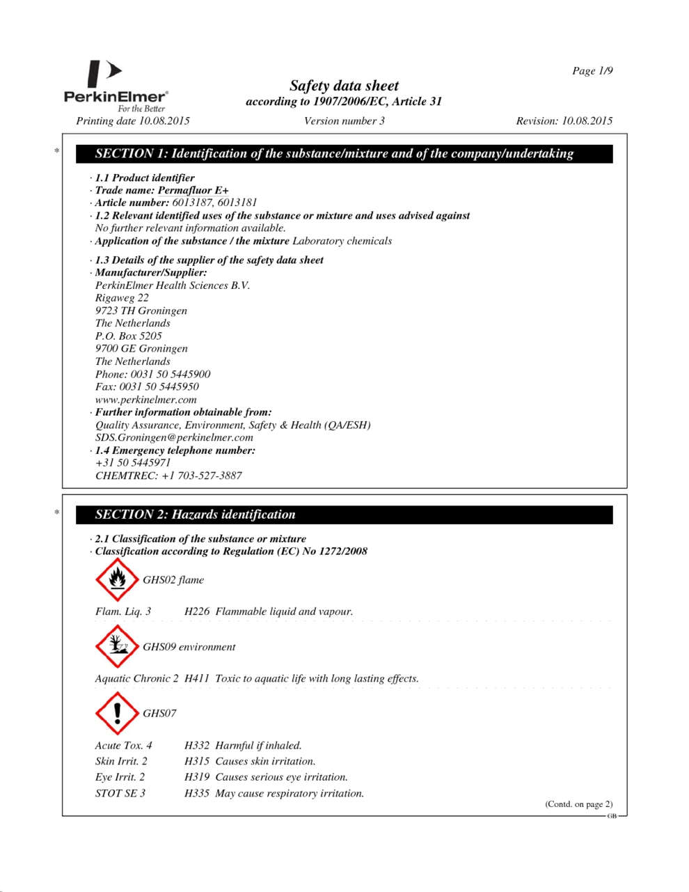 Ultima Gold uLLT MSDS Download