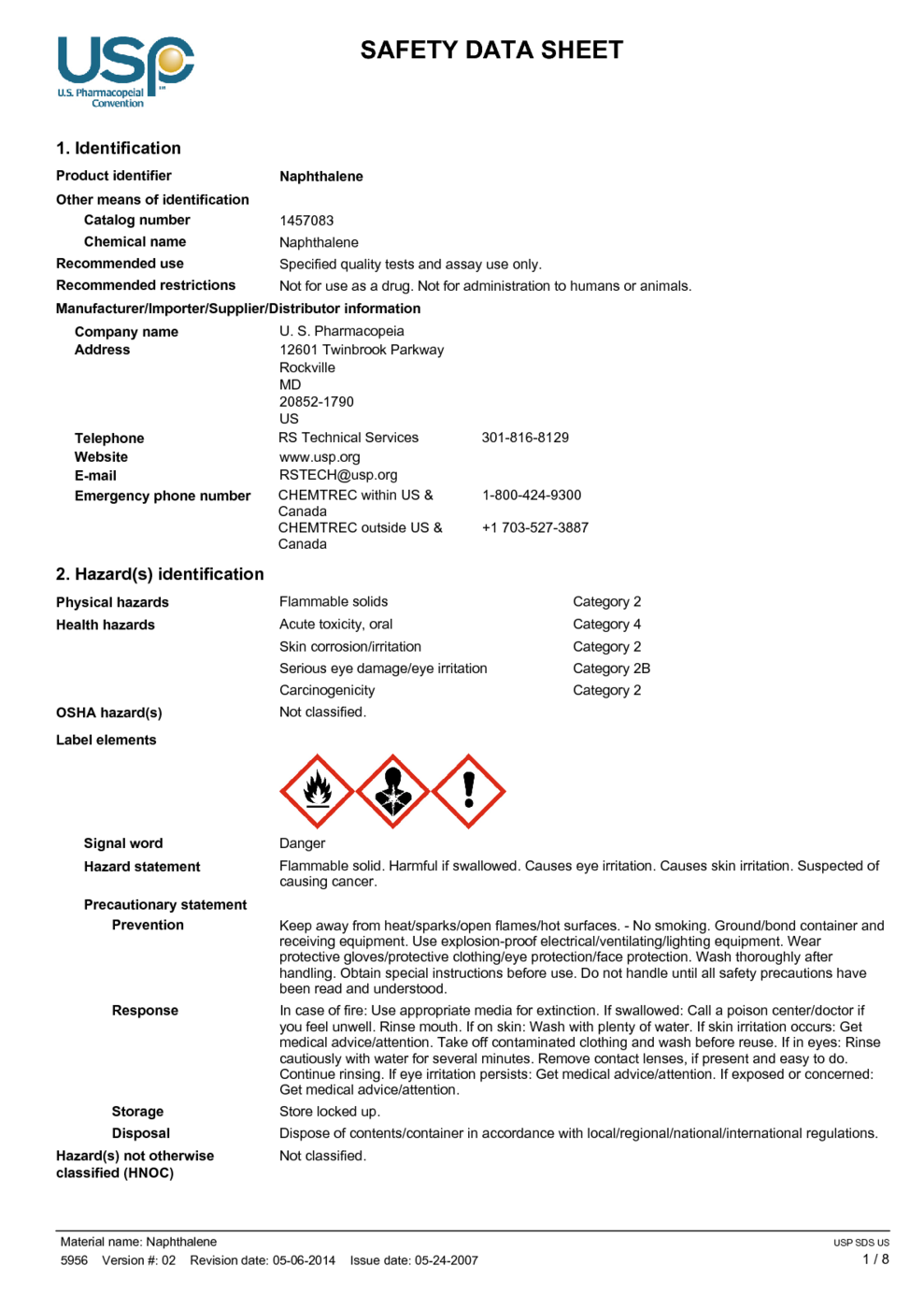 Naphthalene: Uses, Hazards & Safety - Video & Lesson Transcript