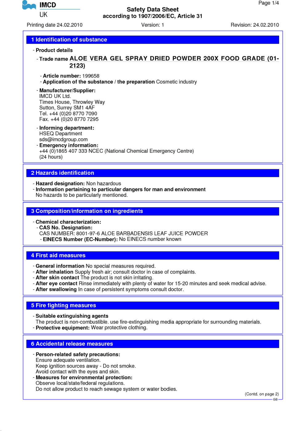 Salsphere Caffeine Msds Download