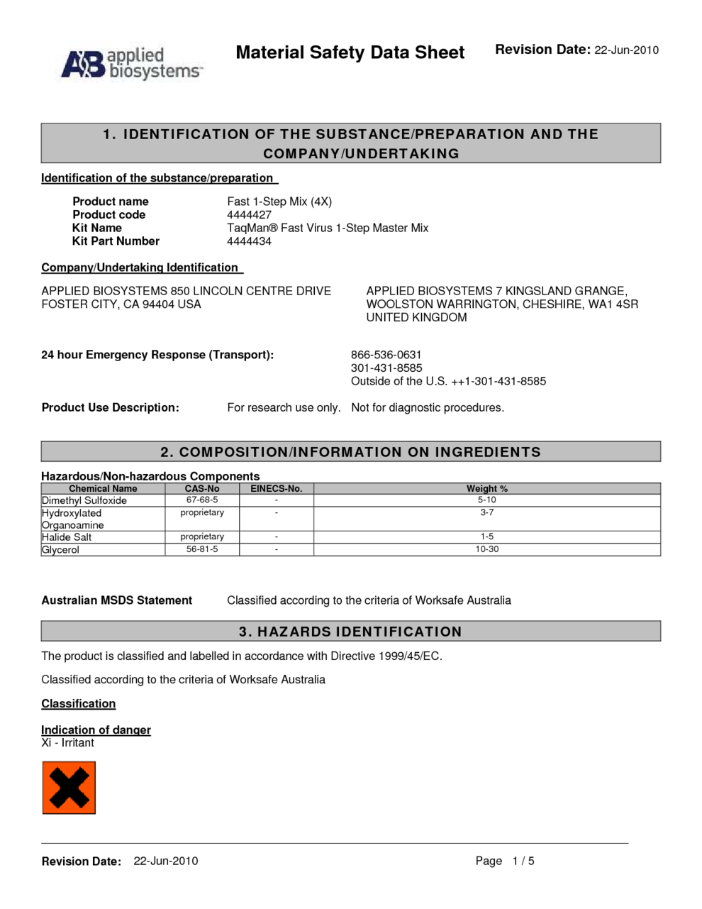 Molyvan Additive MSDS Download